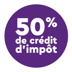 50 pourcent de crédit d'impôt
